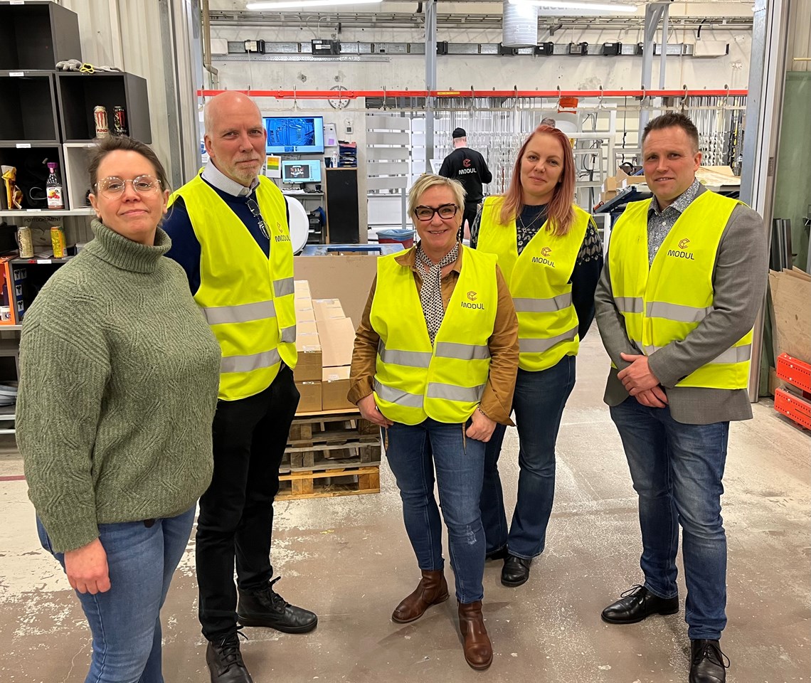 Politiker på besök hos Modul