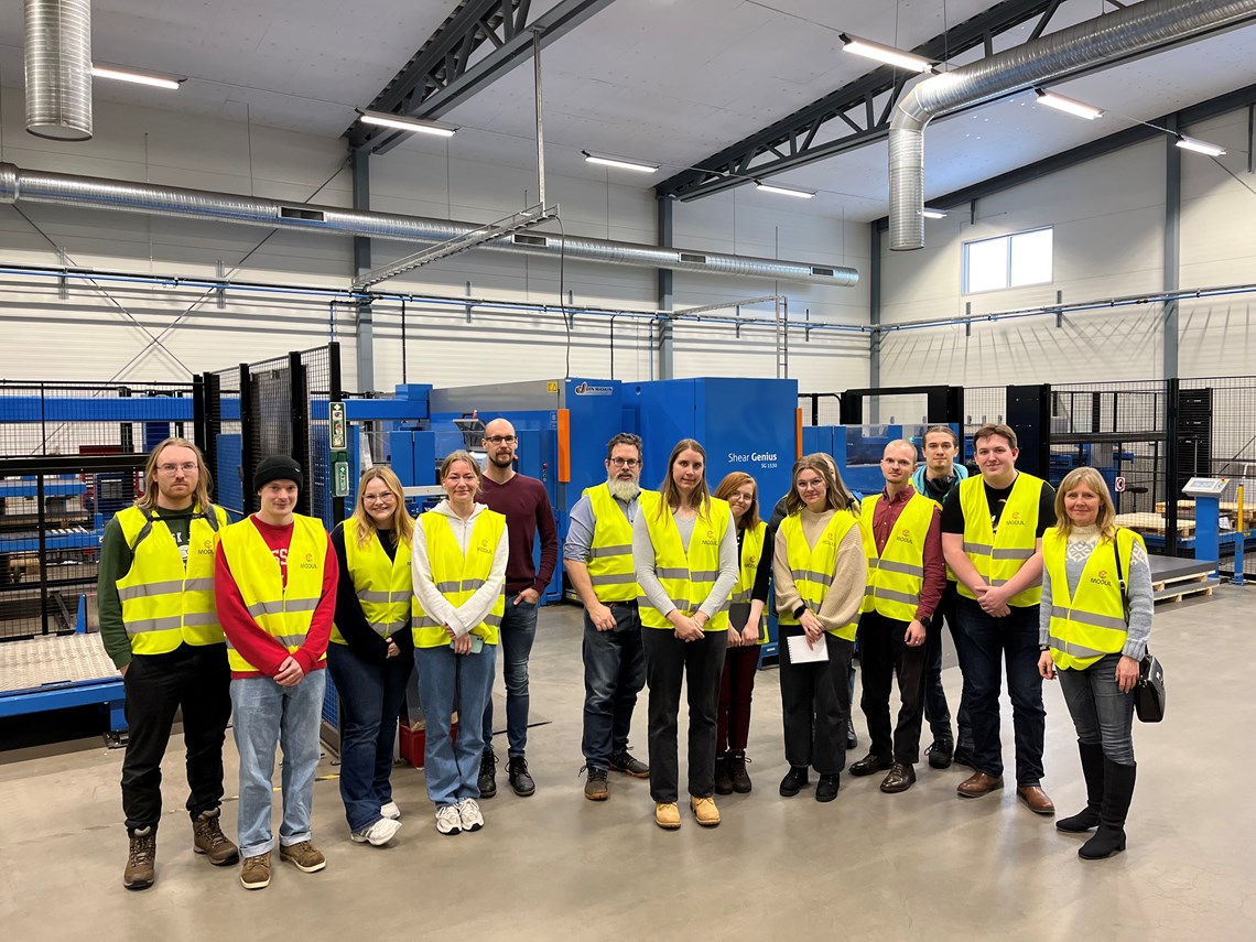 Studenter från LTU Luleå Tekniska Universitet besöker Modul